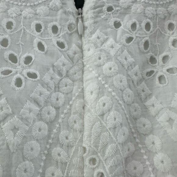 White Eyelet Jumpsuit - Picture 5 of 6